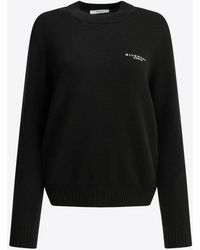 Givenchy - Wool Blend Logo Sweater - Lyst