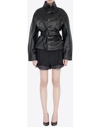 Maison Margiela - Laminated Belted Jacket - Lyst