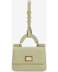 Dolce & Gabbana - Dauphine Calfskin Cardholder With Strap - Lyst