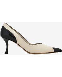 Ferragamo - Eugene 70 Leather Pumps - Lyst