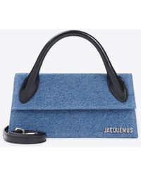 Jacquemus - Le Chiquito Long Denim Top Handle Bag - Lyst