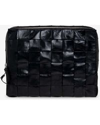 Bottega Veneta - Cassette Intreccio Leather Pouch Bag - Lyst