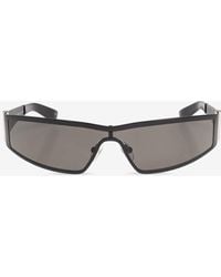 McQueen - Logo Shield Sunglasses - Lyst