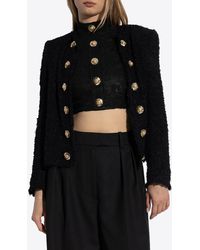 Balmain - Edge-To-Edge Tweed Jacket - Lyst