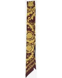 Versace - Baroque Print Silk Twill Scarf - Lyst