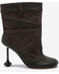 Loewe - Toy 90 Suede Ankle Boots - Lyst