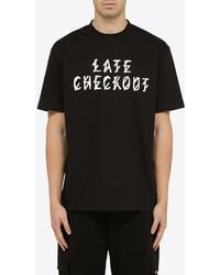 44 Label Group - Late Checkout Print Crewneck T-Shirt - Lyst