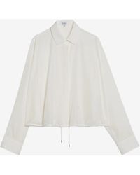 Loewe - Balloon Button-Up Silk Shirt - Lyst