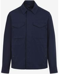 Moncler - Roquille Logo Patch Shirt Jacket - Lyst
