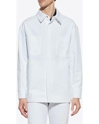 Fendi - Ff Logo Denim Jacket - Lyst