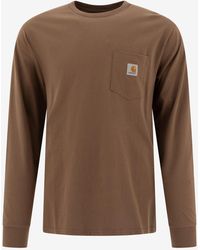 Carhartt - Logo Patch Long-Sleeved T-Shirt - Lyst