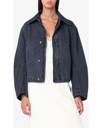 6397 - Cropped Denim Jacket - Lyst