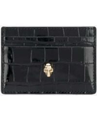 McQueen - Skull Leather Cardholder - Lyst