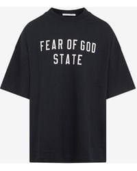 Fear Of God - Printed Short-Sleeved T-Shirt - Lyst