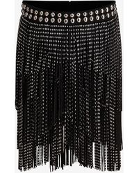Isabel Marant - Carmelia Studded Fringed Mini Skirt - Lyst