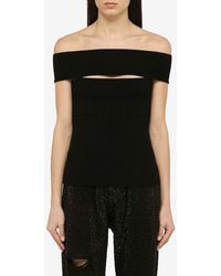 FEDERICA TOSI - Off-Shoulder Cut-Out Top - Lyst