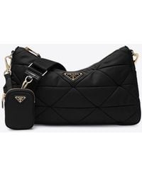 Prada - Large Re-Nylon Padded Crossbody Bag - Lyst