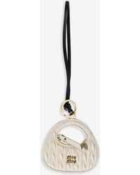 Miu Miu - Wander Trick Leather Keyring - Lyst