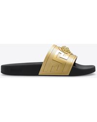 Versace - La Medusa Pool Sliders - Lyst