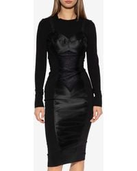 Dolce & Gabbana - Lingerie Insert Dress - Lyst
