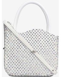Le Silla - Mini Ivy Crystal-Embellished Top Handle Bag - Lyst