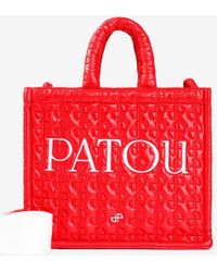 Patou - Small Quilted Nylon Logo Tote Bag - Lyst