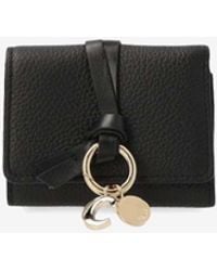 Chloé - Alphabet Charm Tri-Fold Wallet - Lyst