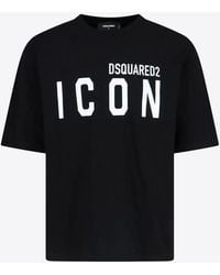 DSquared² - Icon Print T-Shirt - Lyst