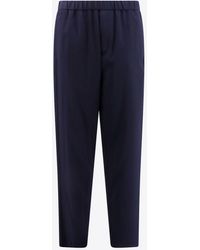 Giorgio Armani - Tapered Ribbed Wool-Blend Pants - Lyst