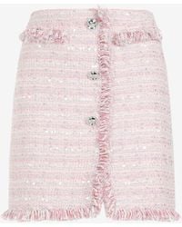 Giambattista Valli - Tweed Mini Skirt - Lyst
