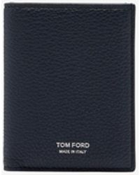 Tom Ford - Logo Bi-Fold Leather Cardholder - Lyst
