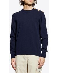 Balmain - Wool And Cashmere Sweater - Lyst