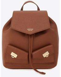 Ferragamo - Mini Multi-Pocket Leather Backpack - Lyst