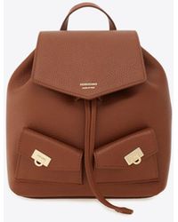 Ferragamo - Mini Multi-Pocket Leather Backpack - Lyst