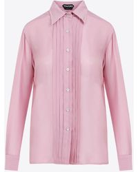 Tom Ford - Long-Sleeved Silk Shirt - Lyst
