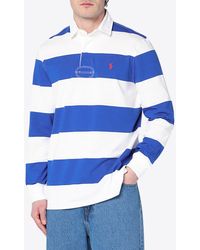 Polo Ralph Lauren - Striped Long-Sleeved Polo T-Shirt - Lyst