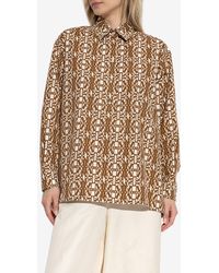Max Mara - Gallura Printed Oversized Shirt - Lyst