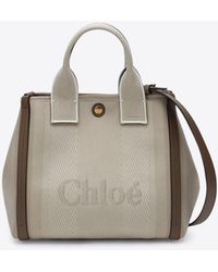 Chloé - Small Carry Jacquard Canvas Tote Bag - Lyst