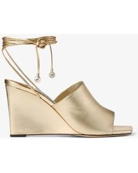Jimmy Choo - Elyna 85 Wedge Sandals - Lyst