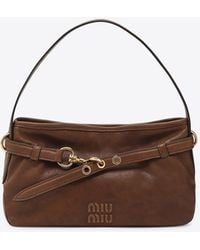 Miu Miu - Aventure Nappa Leather Shoulder Bag - Lyst