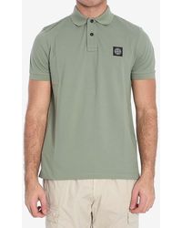Stone Island - Compass Logo Patch Polo T-Shirt - Lyst