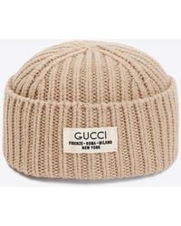 Gucci - Logo Rib-Knit Beanie - Lyst