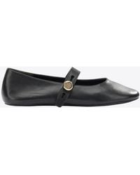 Tory Burch - Romy Mary-Jane Nappa Leather Ballet Flats - Lyst