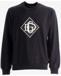 Dolce & Gabbana - Dg Print Crewneck Sweatshirt - Lyst