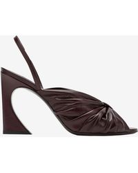 Fendi - Arco 95 Nappa Leather Slingback Sandals - Lyst