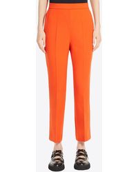 Max Mara - Nepeta High-Rise Wool-Blend Straight Pants - Lyst