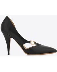 Ferragamo - Moreen 95 Gancini Leather Pumps - Lyst