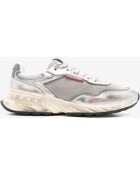 DSquared² - Sprinter Leather And Mesh Sneakers - Lyst