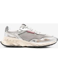 DSquared² - Sprinter Leather And Mesh Sneakers - Lyst