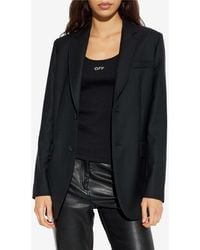 Moschino - Single-Breasted Paneled Blazer - Lyst
